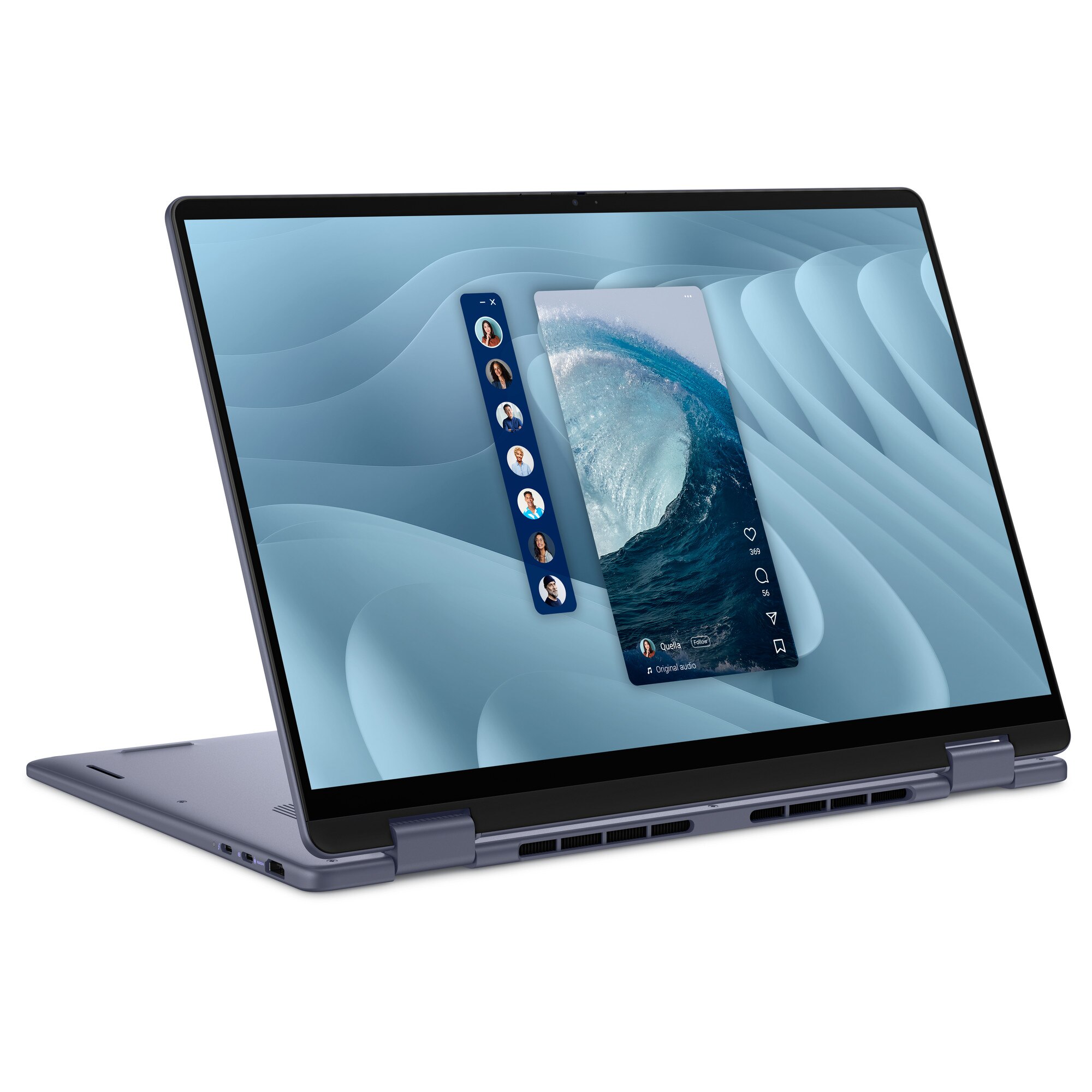 Laptop 2-in-1 Dell 16 Plus, display 16 inch 2.5K Touchscreen