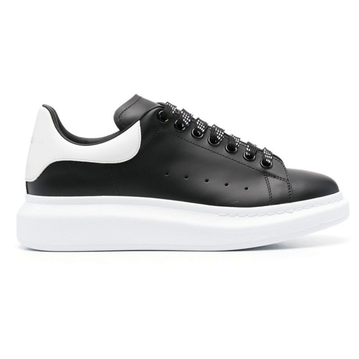 Pantofi Alexander McQueen Oversized Black White, Negru