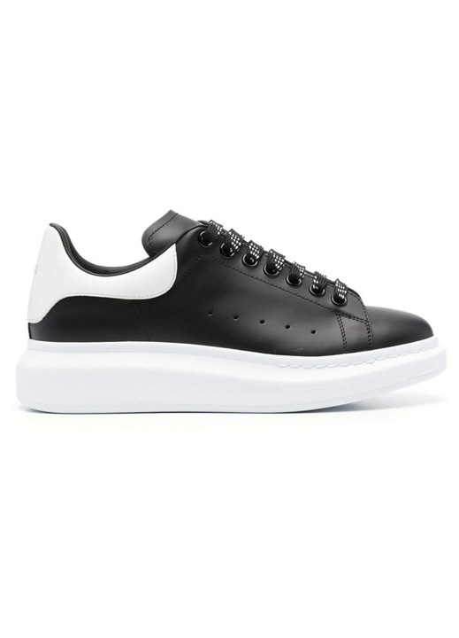 Pantofi Alexander McQueen Oversized Black White, Negru