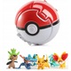 Pokemon Pokeball figura szett 4 az 1-ben, PVC, fiúknak, többszínű