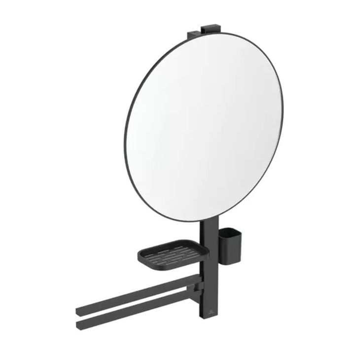 Set accesorii chiuveta, Ideal Standard, negru mat, 80 cm, aluminiu