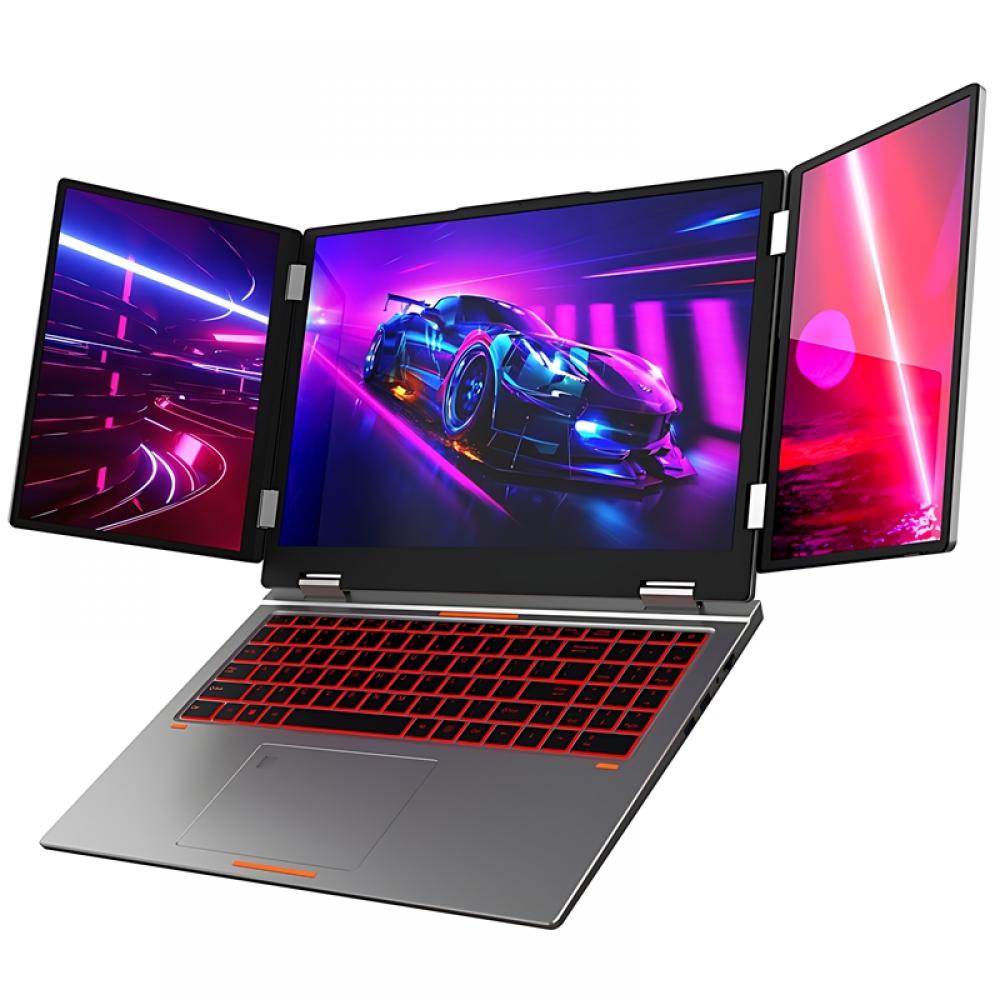 Laptop MAX16, 16 inch + 10.5 inch + 10.5 inch, 32GB DDR4, 1TB SSD, Argintiu