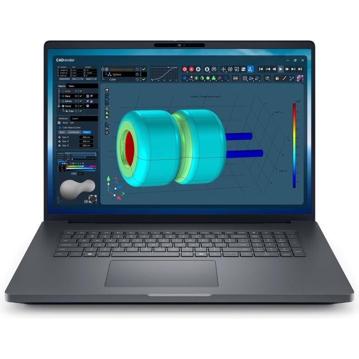 Laptop Dell Pro Max 18 Plus MB18250, 18 inch 2560 x 1600, Intel 265HX 20 C / 20 T, 2.3 GHz - 5.3 GHz, 36 MB cache, 32 GB RAM, 1 TB SSD, Nvidia RTX PRO 2000, Ubuntu