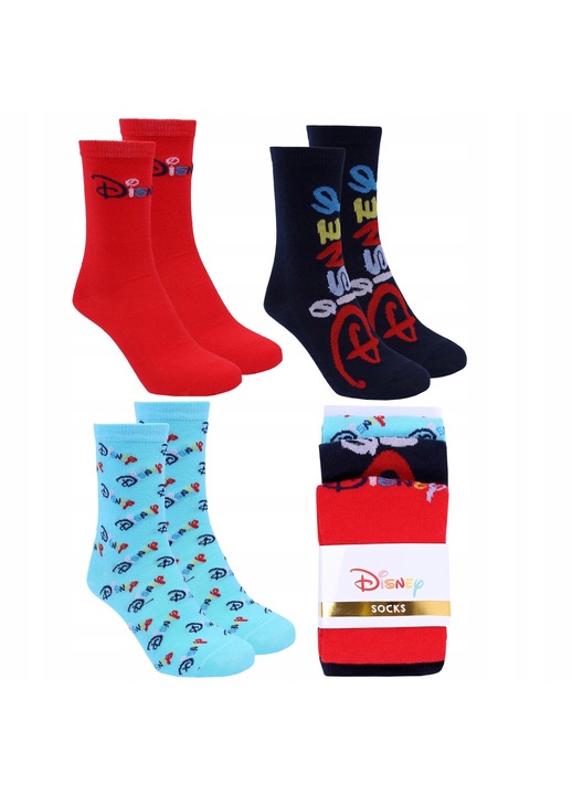 Set 3 Perechi Sosete Dama Sarcia.eu, Poliester, Calduroase, Multicolor, 37-42EU