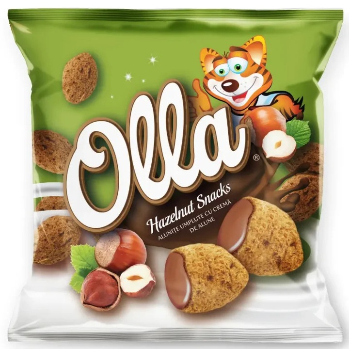 OLLA Snacks - Alunite umplute cu crema de alune 200g