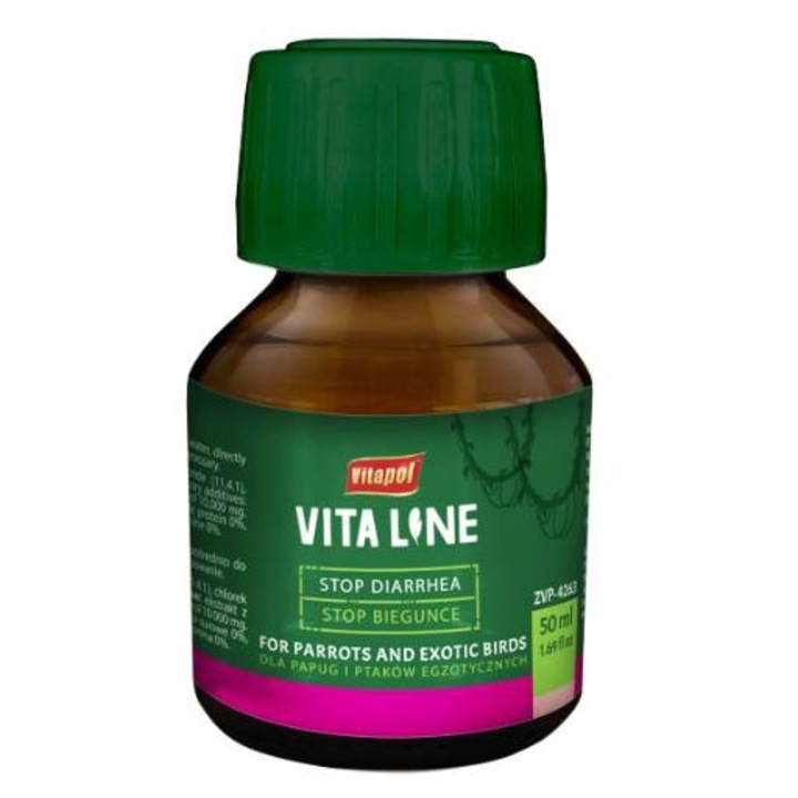 Antidiareic pentru pasari, Vitapol VITALINE, 50ml, sanatoasa digestie