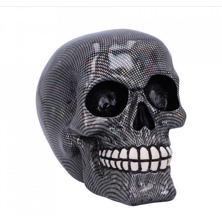 Statueta craniu holografic, Nemesis Now, 16.5x11.5x13.5cm, decorativ