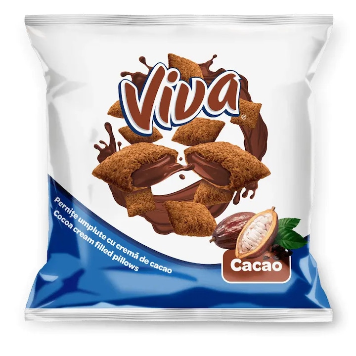 VIVA Pernite umplute cu crema de cacao 100g