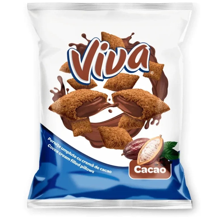 VIVA Pernite umplute cu crema de cacao 200g