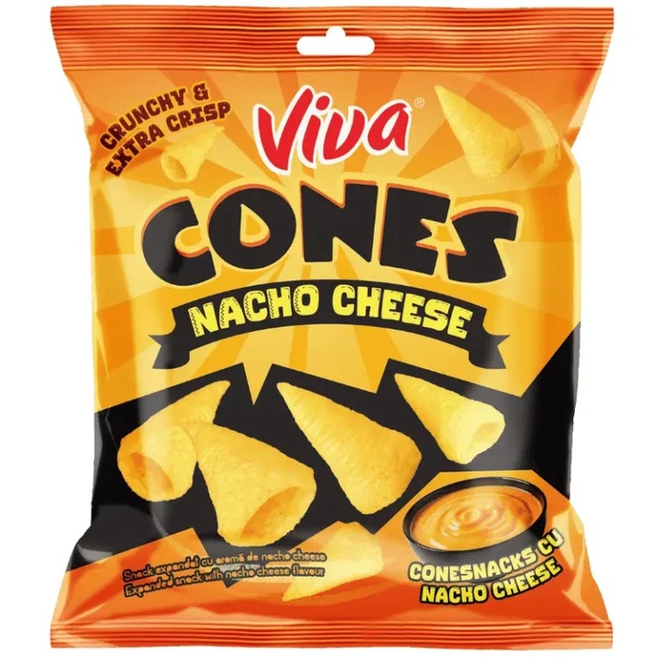 Viva Cones - Conuri cu nacho cheese 80G