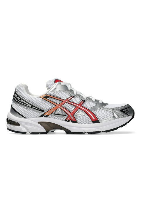 Asics, Pantofi sport din plasa cu garnituri din material sintetic Gel-1130, Visiniu/Alb optic/Argintiu