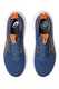 Asics, Gel-Nimbus 28 futócipő, Sötétkék, Mandarinszín, 9