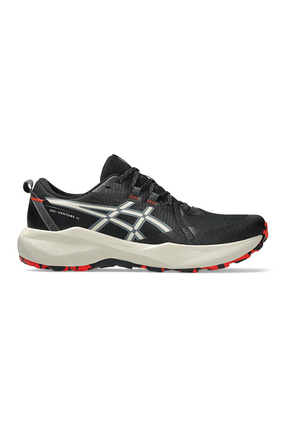 Asics, Pantofi low-cut pentru alergare Gel-Venture 11, Rosu, Alb, Negru, Gri cenusiu, 10
