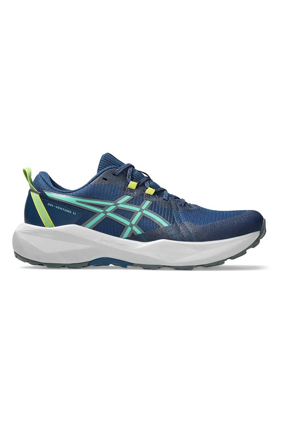 Asics, Pantofi low-cut pentru alergare Gel-Venture 11, Albastru pastel, Albastru inchis, Verde lime, 10