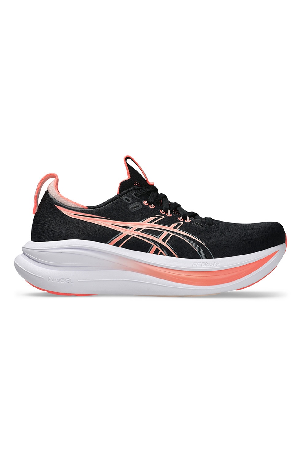 Asics, Pantofi pentru alergare Gel-Nimbus 28, Negru, Roz aprins, 8