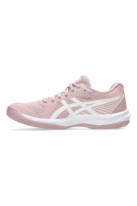 Asics, Pantofi cu insertii de plasa, pentru volei Upcourt 6, Roz somon ...
