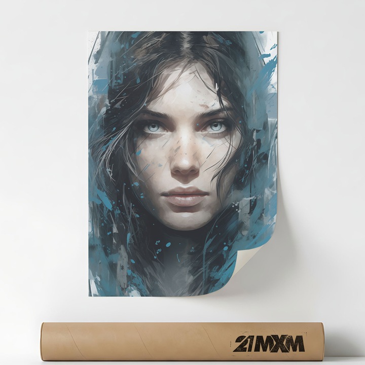 Плакат „Изкуство 11“ върху матово платно – минималистичен дизайн, 30 x 40 см, без рамка