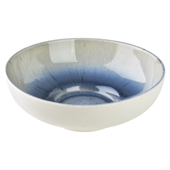 Bol pentru supa Mondex, 17x17x6 cm, 400 ml, albastru-mat, set