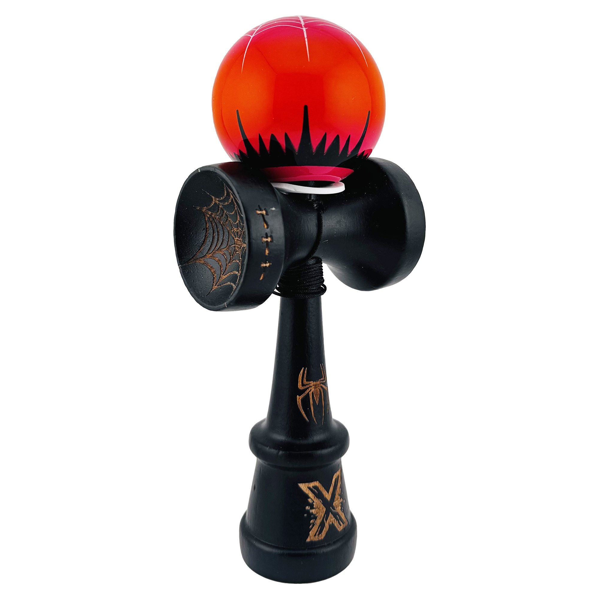 Kendama X Originala, Profesionala, Flippy, BLACK Spider King