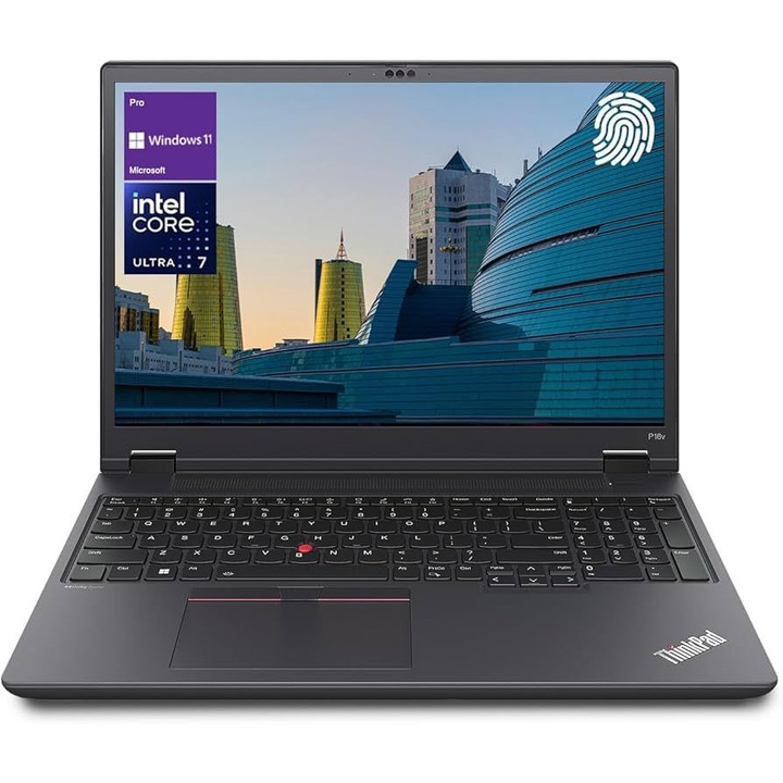 Laptop Dell Pro 16 PC16250, 16 inch 1920 x 1200, Intel 120U 10 C / 12 T, 1.4 GHz - 5.0 GHz, 12 MB cache, 15 W, 16 GB DDR5, 1 TB SSD, Intel Graphics, Windows 11 Pro, Tastatura International