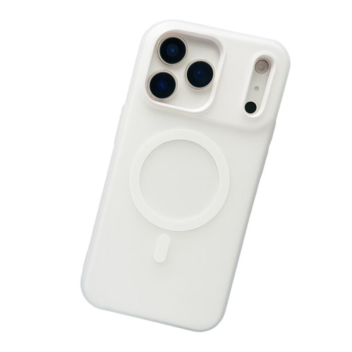 Jelly Mágneses Telefon Tok 2in1, Flippy, Kompatibilis Apple iPhone 17 Pro Max készülékkel, PC+TPU anyagból, Magsafe, Matt Felület, Fehér