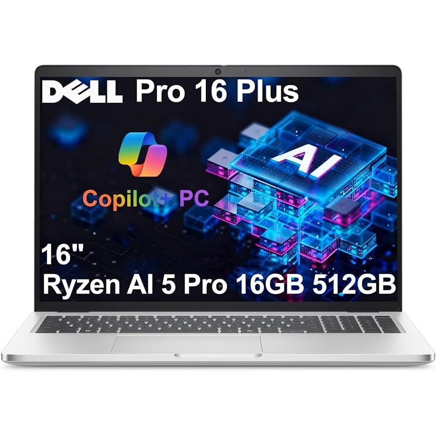 Laptop Dell Pro 16 Plus PB16250, 16 inch 1920 x 1200, Intel 236V 8 C / 8 T, 2.1 GHz - 4.7 GHz, 8 MB cache, 16 GB RAM, 1 TB SSD, Intel Graphics, Windows 11 Pro