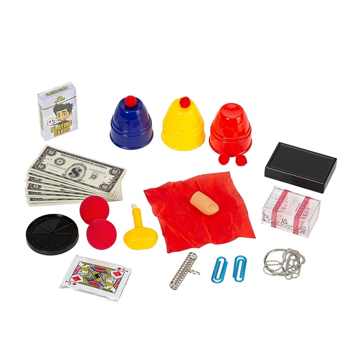 Trusă magică TRG cu accesorii și tutorial video, pentru 6 ani și peste, plastic, multicolor