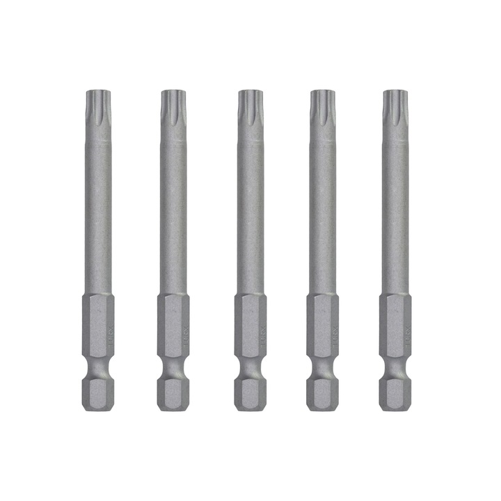 Set 5 biți TORX, DeWALT, T25, din oțel, 70mm