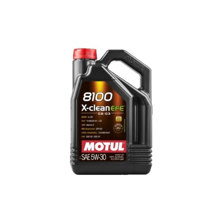 Ulei motor Motul 8100 X-CLEAN EFE 5W-30, 4L, API SP, ACEA C3/C2