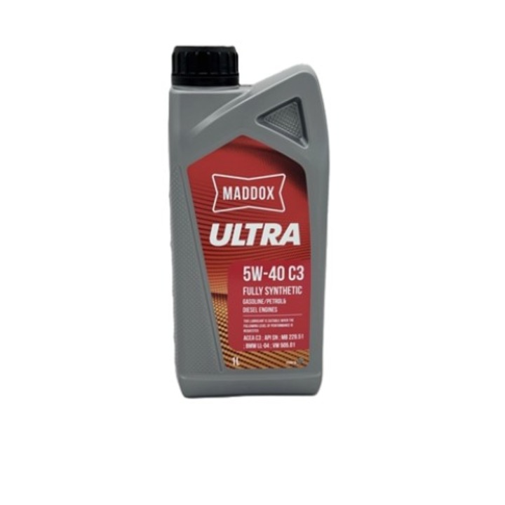 Ulei de motor Maddox 5W-40 C3, full sintetic, 1L