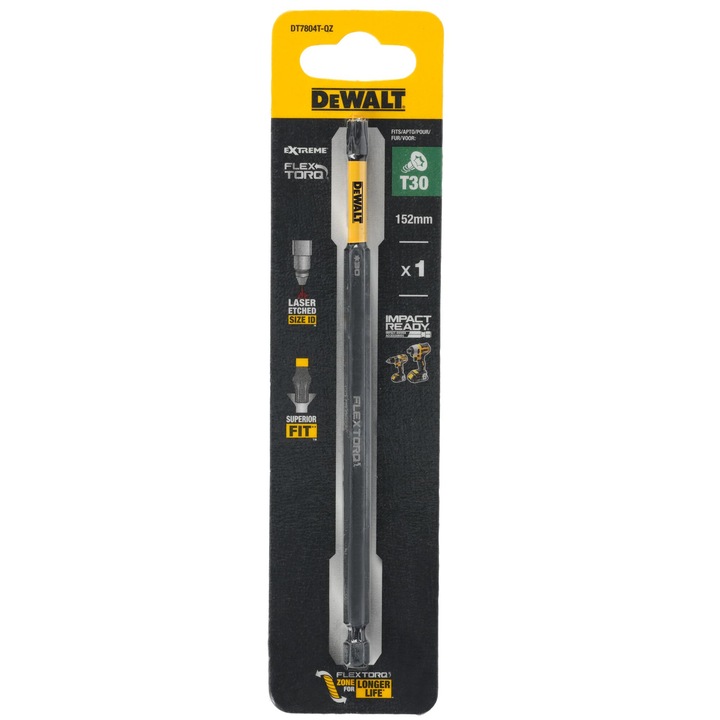 Set biți șurubelniță DeWALT T30 152mm
