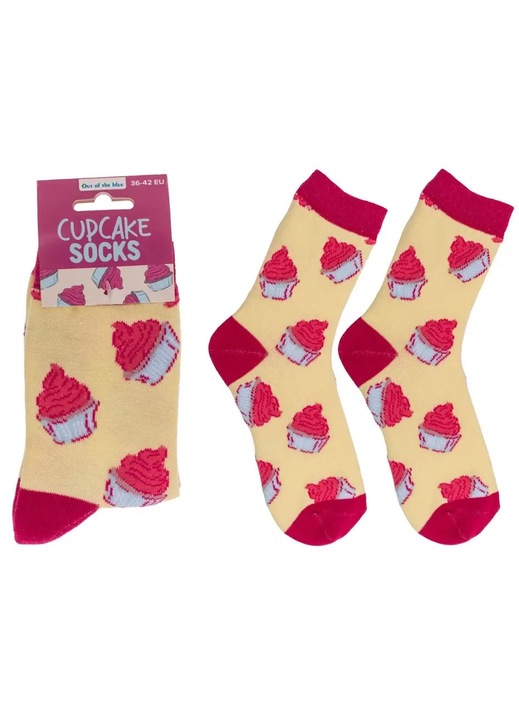 Sosete dama, Out of the blue KG, model briose, roz-galben, 36-42