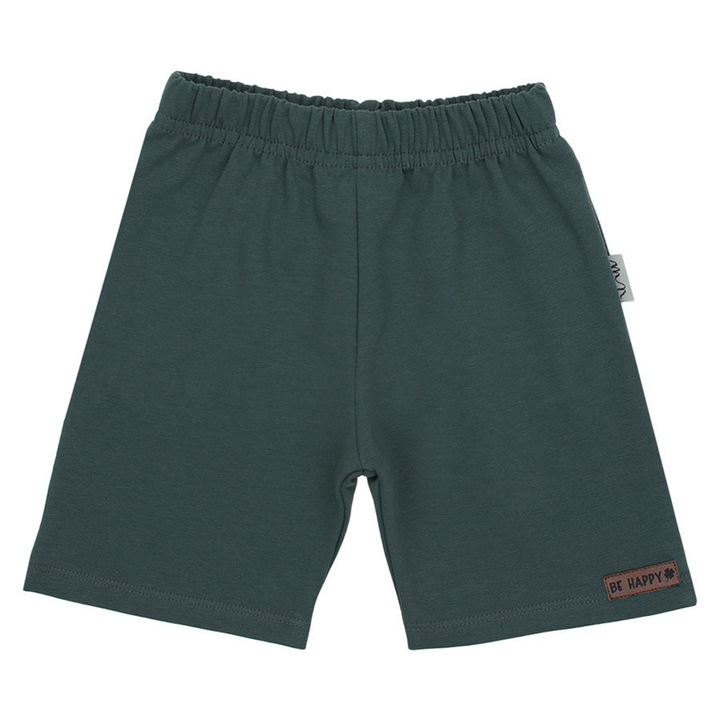 NICOL fiú rövidnadrág, szürkészöld, pamut, Zöld