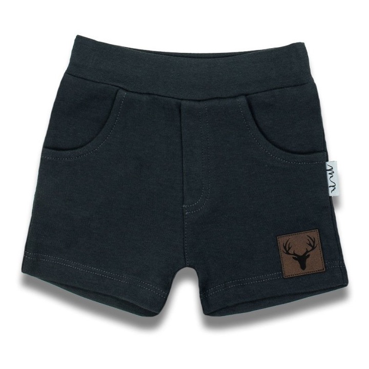 NICOL fiú rövidnadrág, zöld, 100% pamut, 74cm