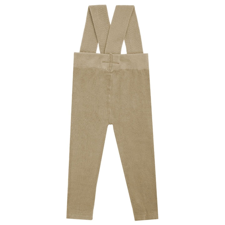 Pantaloni slim-fit copii cu bretele, NICOL, bej, Bej