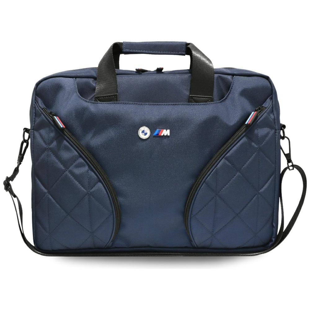 Geanta laptop BMW Nylom Pockets&Metal Logo 16", granat, 3666339540272