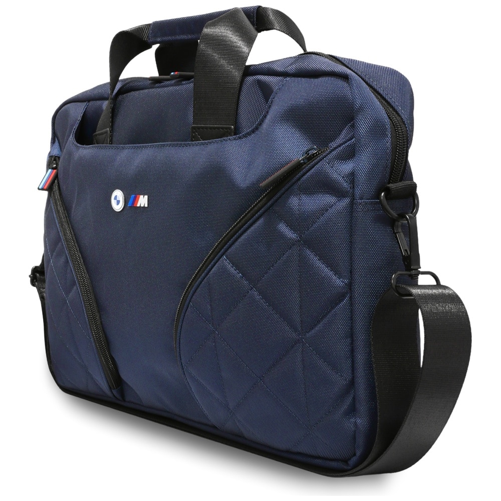 Geanta laptop BMW Nylom Pockets&Metal Logo 16", granat, 3666339540272