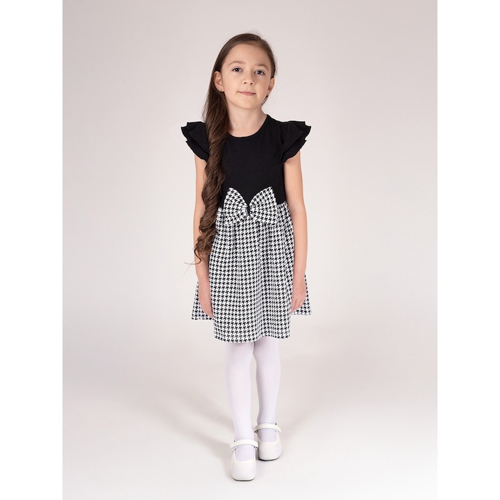 NICOL ruha, peplum, Fekete