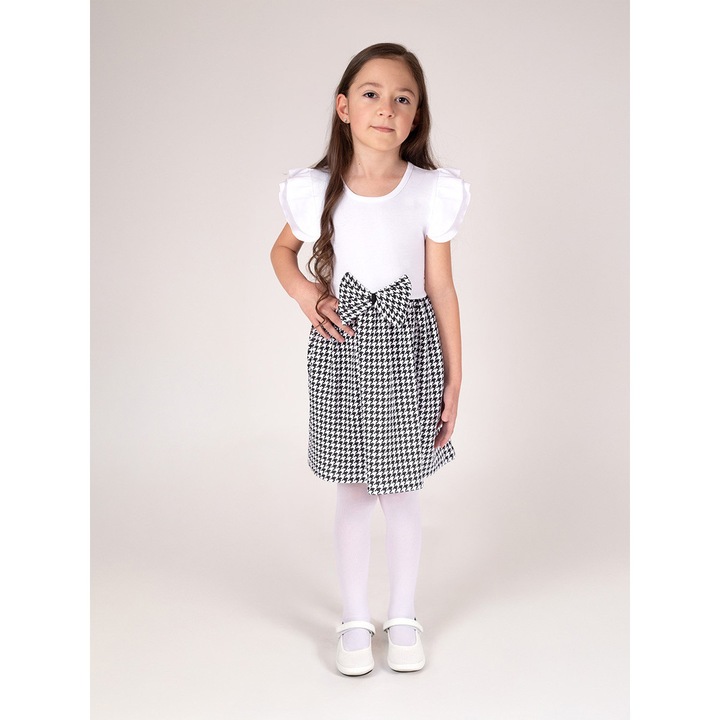 Nicol fehér peplum ruha lányoknak, Fehér