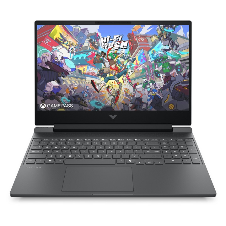 Лаптоп HP Victus 15-fa2120nn, CJ8K8EA.250SSD, Windows 11 Pro, 15.6", Intel Core i7-13620H (10-ядрен), NVIDIA GeForce RTX 5060 (8GB GDDR7), 24GB 4800MHz (1x24GB) DDR5, Сребрист
