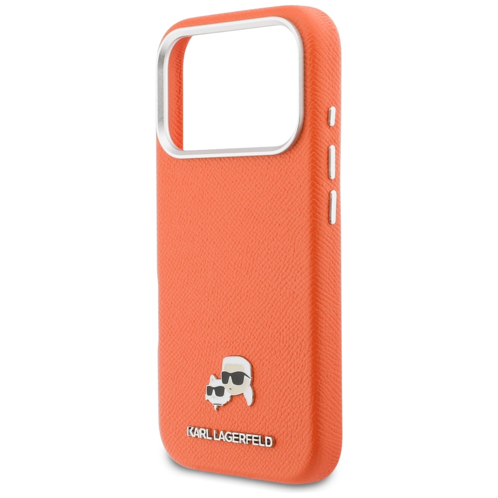 Etui telefon Karl Lagerfeld Karl & Choupette, Saffiano, MagSafe, pentru iPhone 17 Pro Max