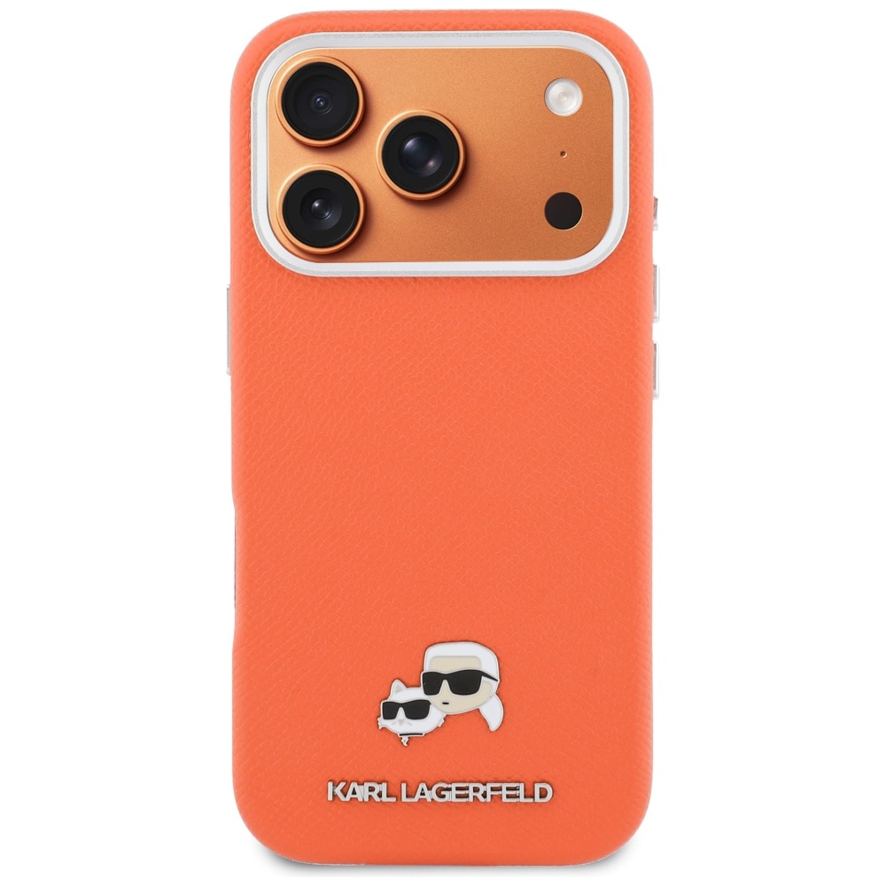 Etui telefon Karl Lagerfeld Karl & Choupette, Saffiano, MagSafe, pentru iPhone 17 Pro Max