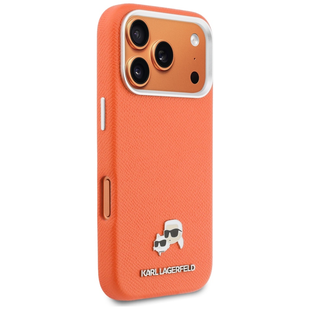 Etui telefon Karl Lagerfeld Karl & Choupette, Saffiano, MagSafe, pentru iPhone 17 Pro Max