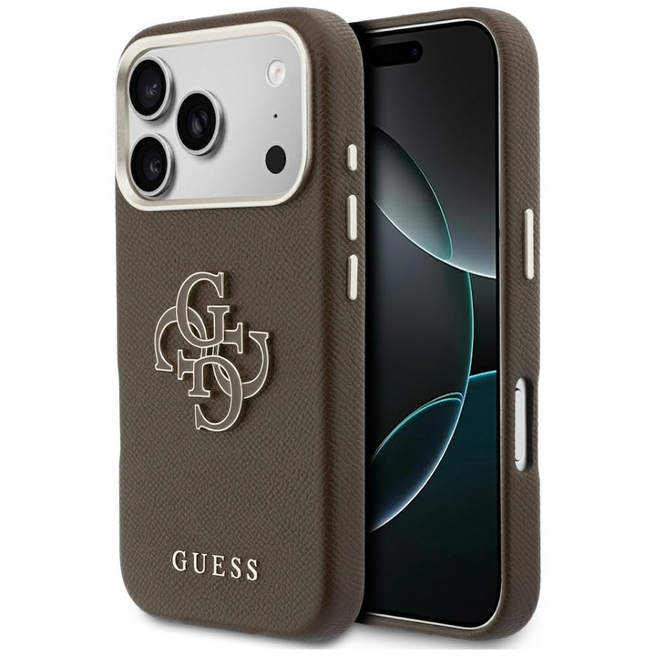 Etui Guess pentru iPhone 17 Pro Max, color brazowy