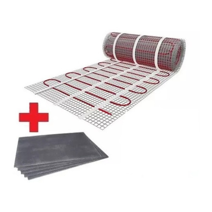 Kit Covor de incalzire FALCON U-HEAT 1 m2 + Placa izolatoare polistirol FALCON U-HEAT1, 2 m2