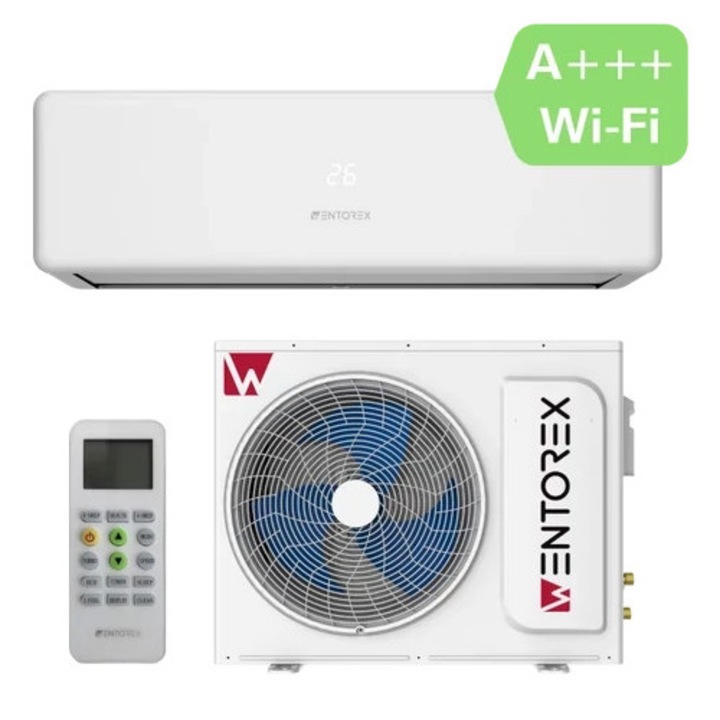 Aer conditionat split inverter cu Wi‑Fi, 18000 BTU, incalzire pana la ‑25 °C, tava condens incalzita – Wentorex Colorado