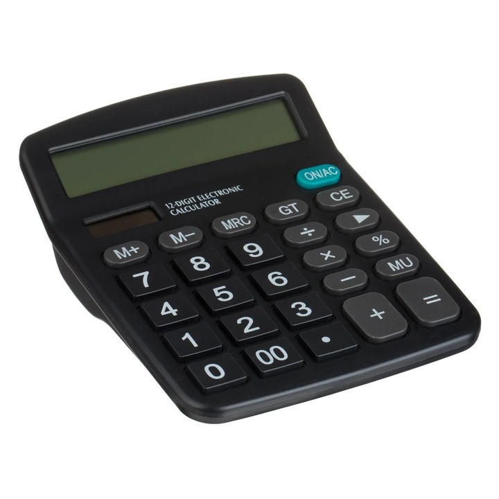 Calculator Urban Negru cu 12 Cifre 12x14.5x4cm