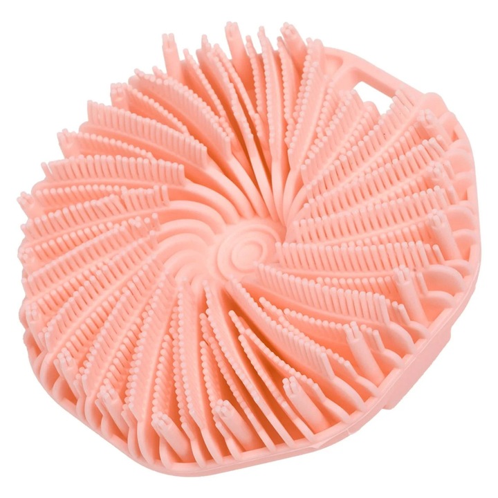 Kerek Rózsaszín Szilikon Fürdőszivacs Ø11cm