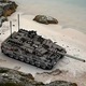 3D Építőkészlet Leopard 2A7 Harckocsi, Bedee, 1009 darab, Szürke, 34x16x11.5cm