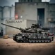 3D Építőkészlet Leopard 2A7 Harckocsi, Bedee, 1009 darab, Szürke, 34x16x11.5cm